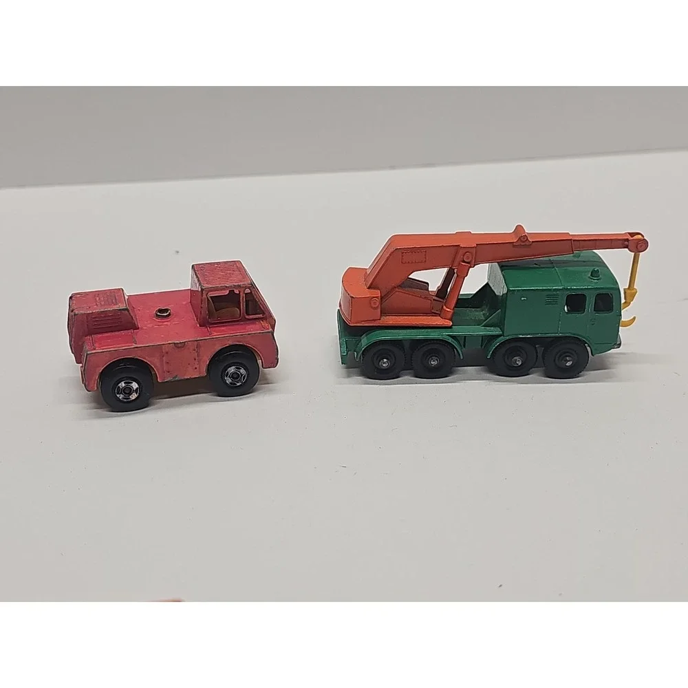 Matchbox Lesney Vintage  Job Lot Crane #30-BP #25-Dump Truck #48 Snow Plow #16